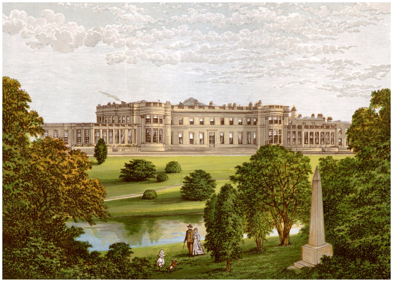 Wynyard Park, County Durham, casa del Marchese di Londonderry, c1880 da Unbekannt