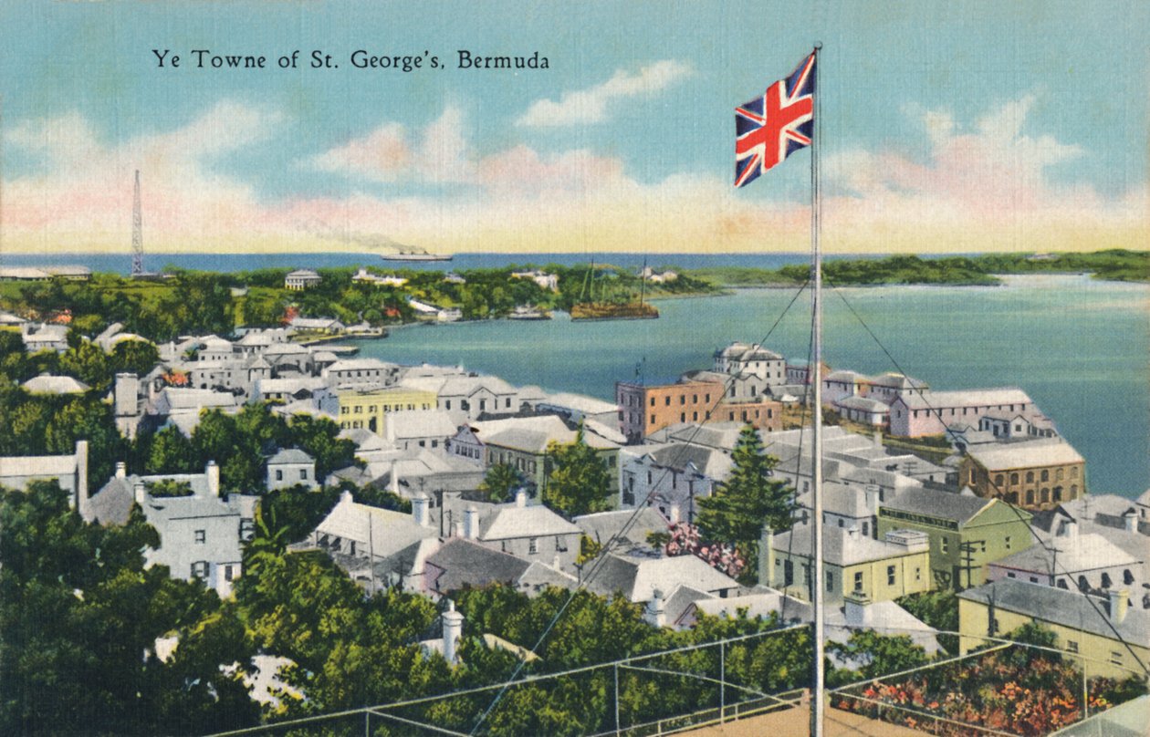 La città di St. Georges, Bermuda, inizio XX secolo da Unbekannt