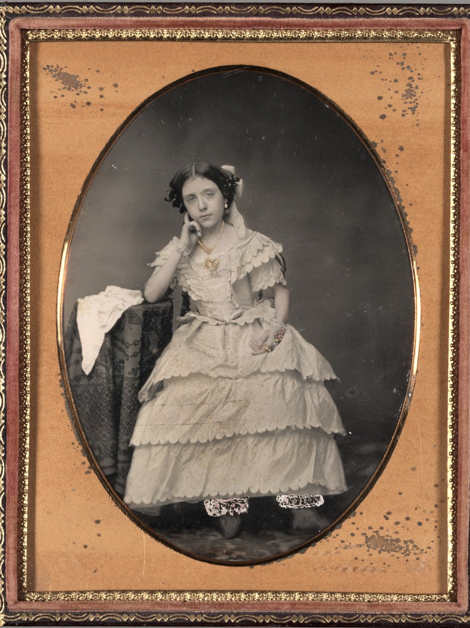 Giovane donna in mutandoni, c. 1855 da Unbekannt