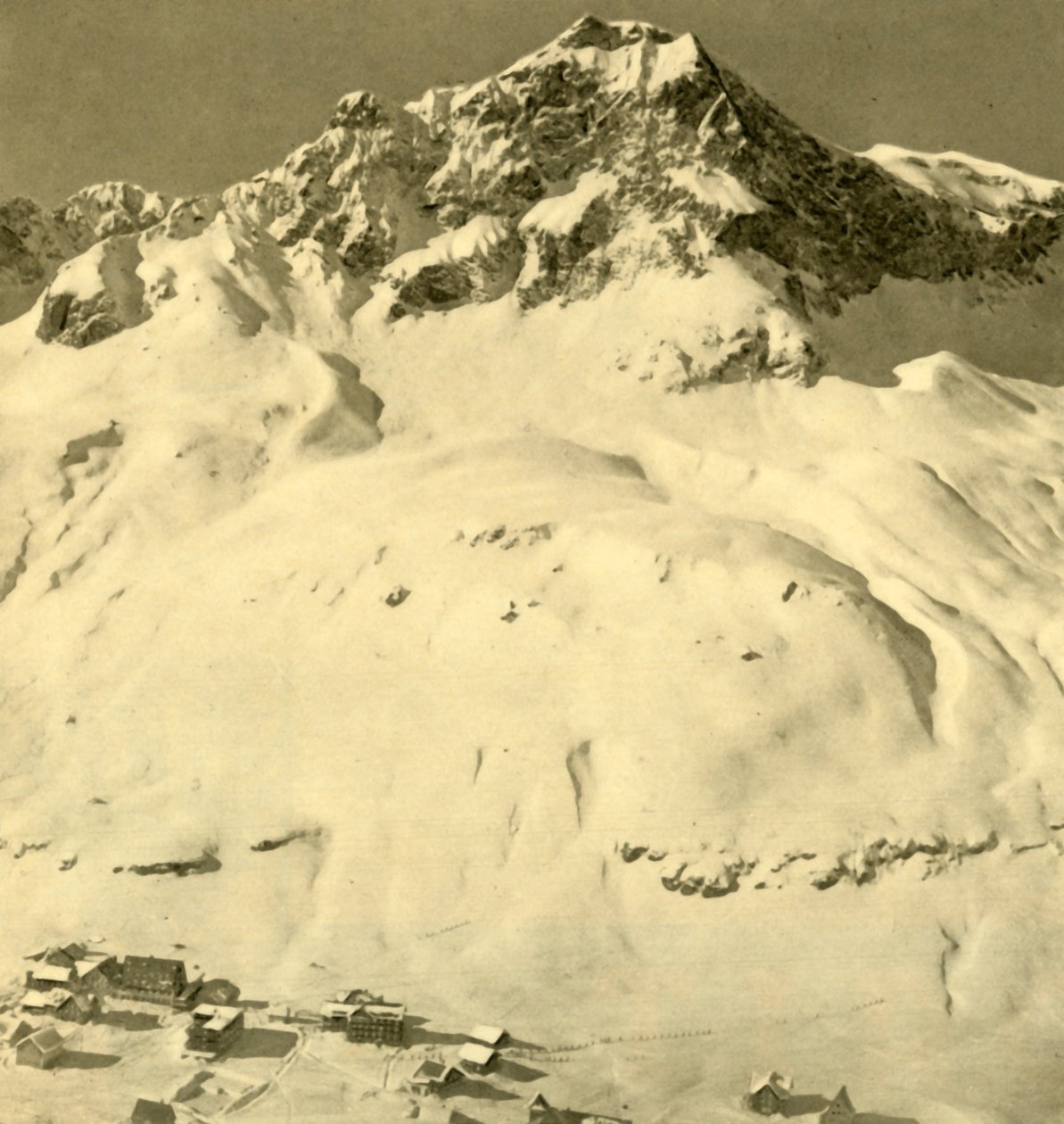 Zürs e il picco Hasenfluh, Vorarlberg, Austria, c. 1935 da Unbekannt