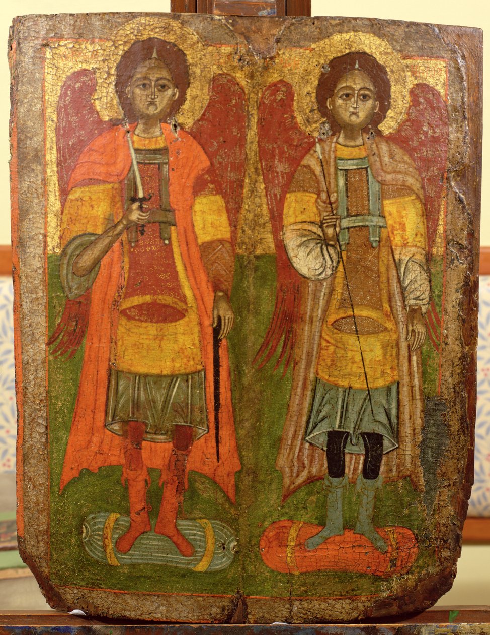 Arcangeli Michele e Gabriele, icona bizantina, periodo iniziale, X-XI secolo da Unbekannt Unbekannt
