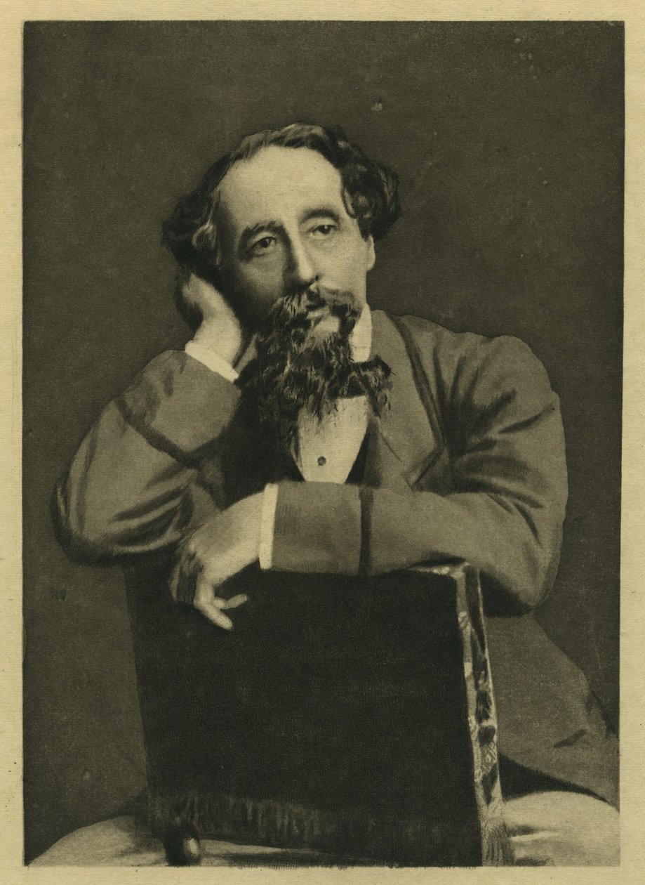 Charles Dickens, ritratto da una fotografia di Herbert Watkins da Unbekannt Unbekannt