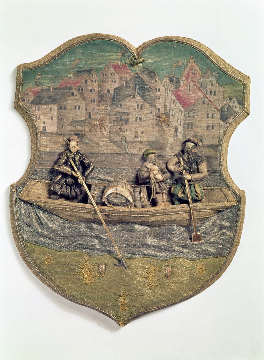 Simbolo della corporazione ricamato eseguito da Wolf Popp, Passau, c.1574-5 da Unbekannt Unbekannt
