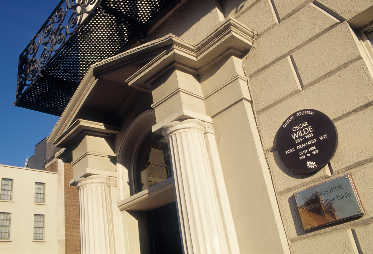 Ingresso del Museo della Casa di Oscar Wilde al Numero Uno di Merrion Square da Unbekannt Unbekannt