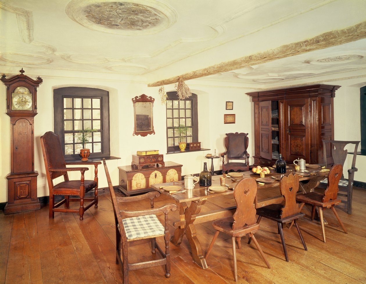 Salotto Kershner, Wernersville, Pennsylvania, 1755 da Unbekannt Unbekannt