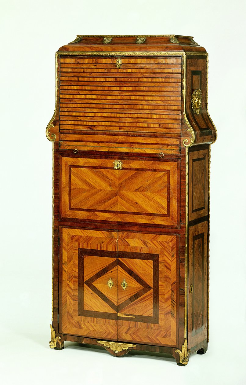 Secrétaire cartonnier impiallacciato di Luigi XV c.1740 da Unbekannt Unbekannt