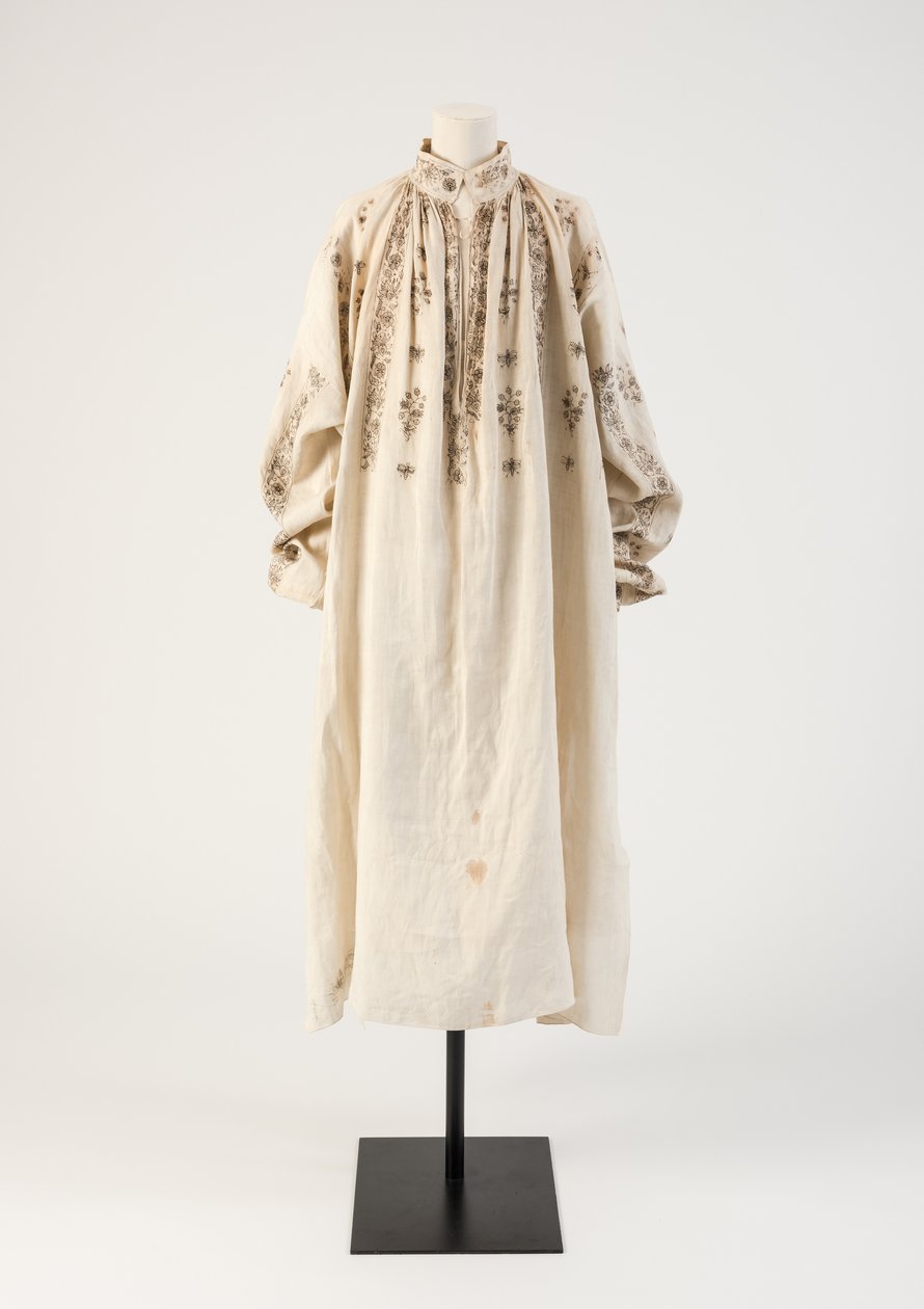 Camicia da uomo ricamata in lino, anni 1600 da Unbekannt Unbekannt