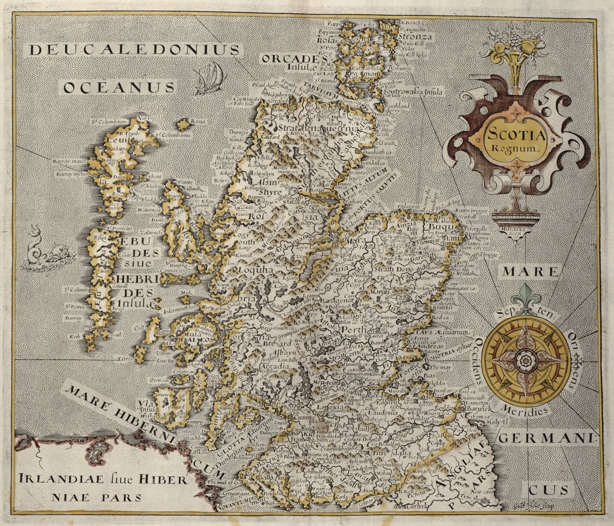 Mappa del Regno di Scozia, XVII secolo Scotia Regnum da Unbekannt Unbekannt
