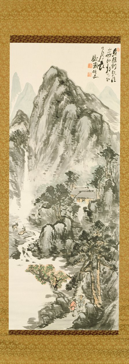 Ritiro in montagna di Tessai Tomioka (1836-1924) da Unbekannt Unbekannt