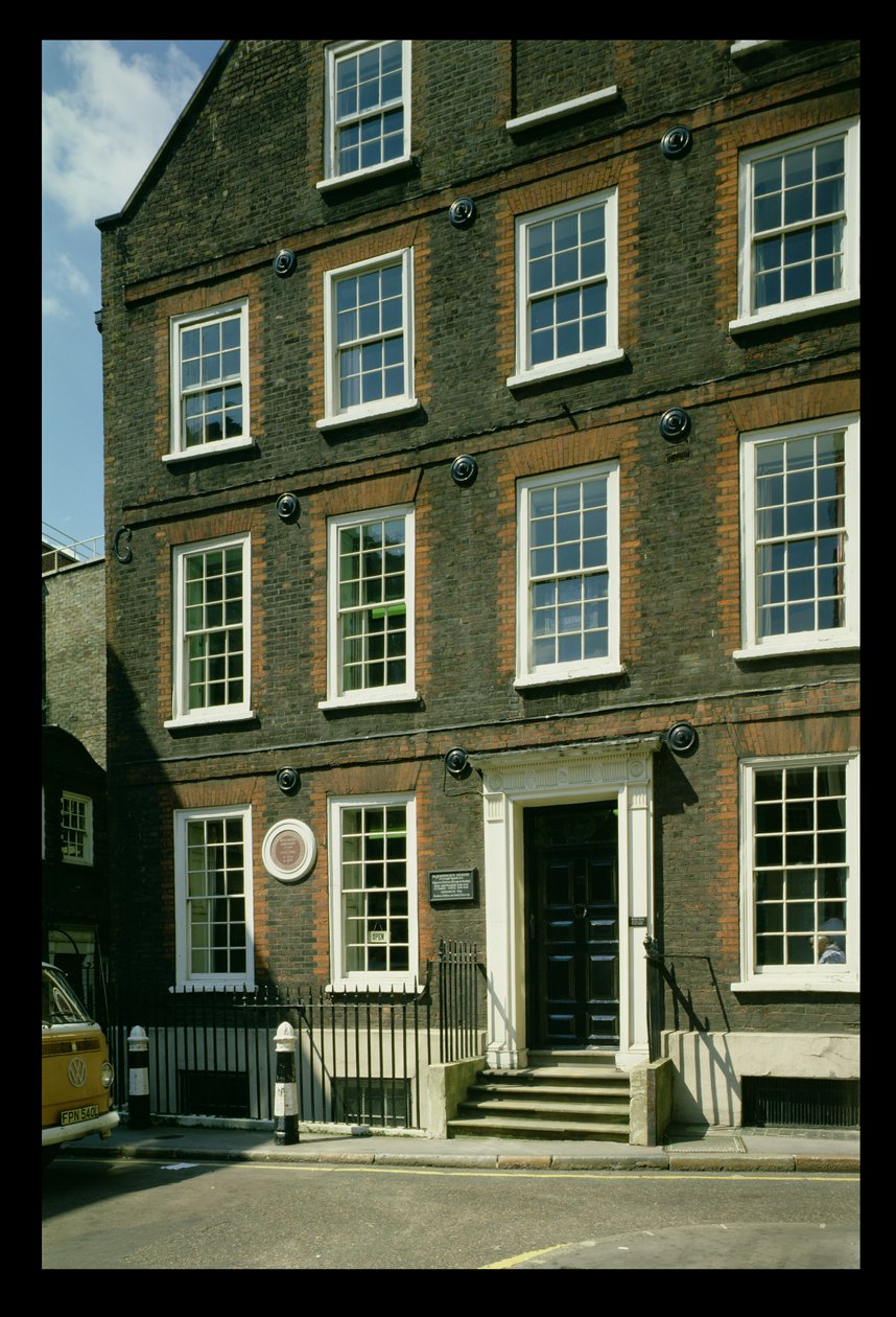 Casa di Samuel Johnson, Città di Londra, costruita nel 1700 da Unbekannt Unbekannt