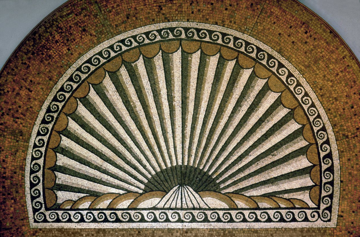 Mosaico di conchiglie, Insula II Edificio I 130-150 d.C. da Unbekannt Unbekannt