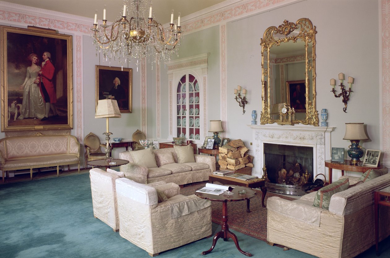La Sala della Musica, Sledmere House, Yorkshire da Unbekannt Unbekannt