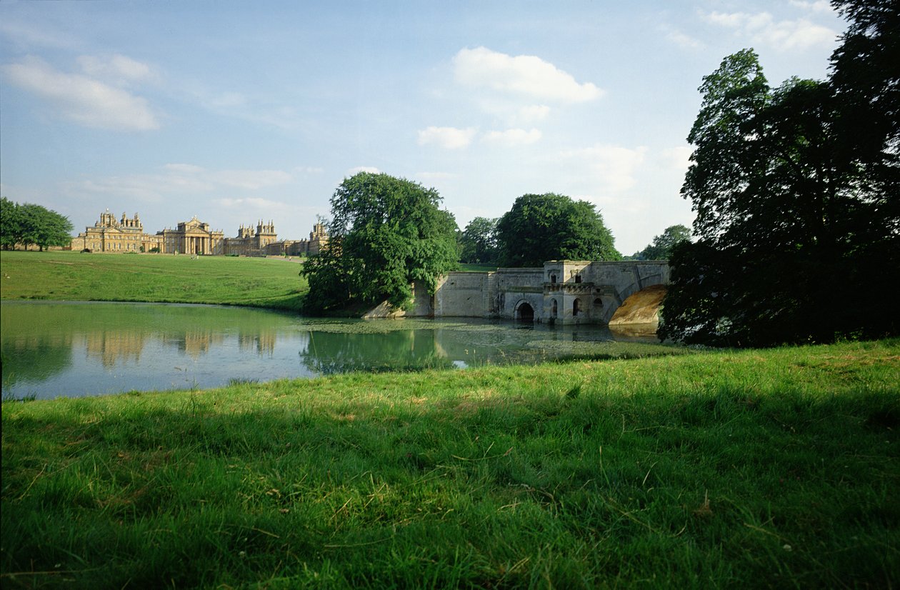 Vista dal lago, Blenheim Palace, Oxfordshire da Unbekannt Unbekannt
