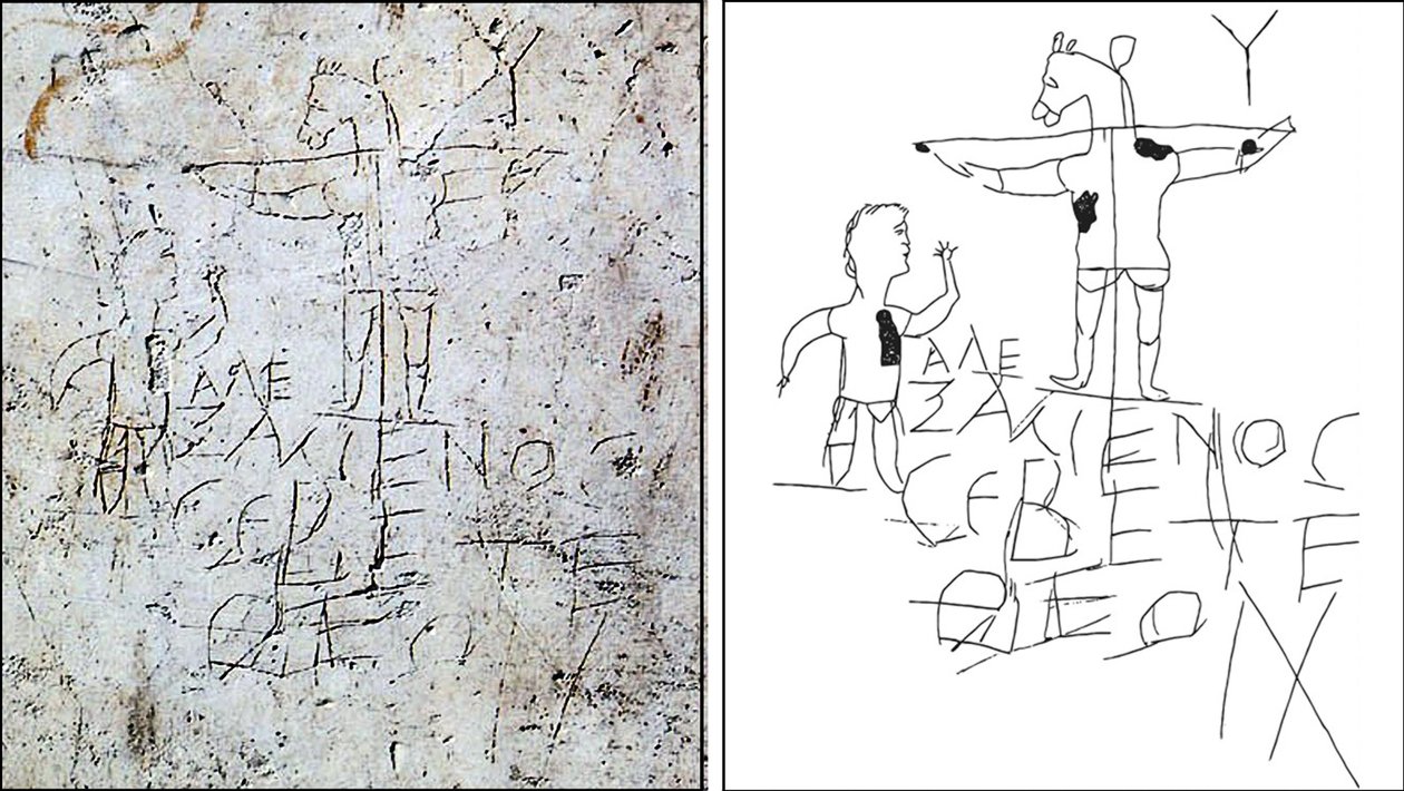 Graffito di Alexamenos, Antiquarium Palatino, Roma da Unbekannt Unbekannt