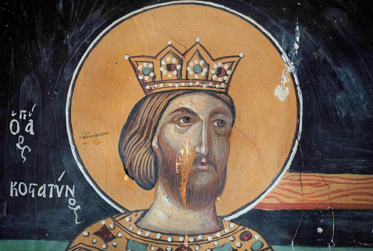 Affresco bizantino del XV secolo da Unbekannt Unbekannt