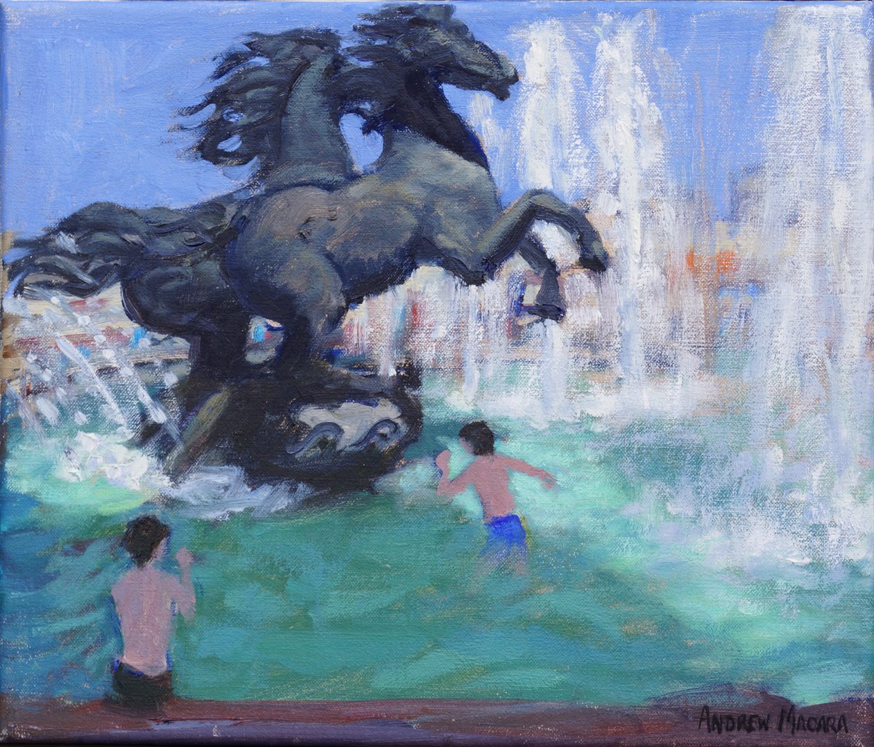 Sculture di cavalli, Piazza Manezhnaya, Mosca, 2016 da Unbekannt Unbekannt