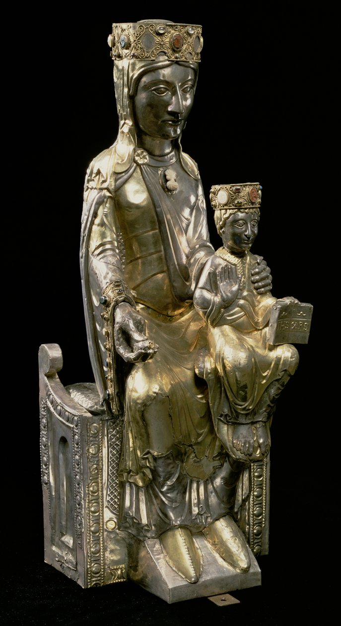 Madonna col Bambino in trono, statuetta, francese, XII secolo da Unbekannt Unbekannt