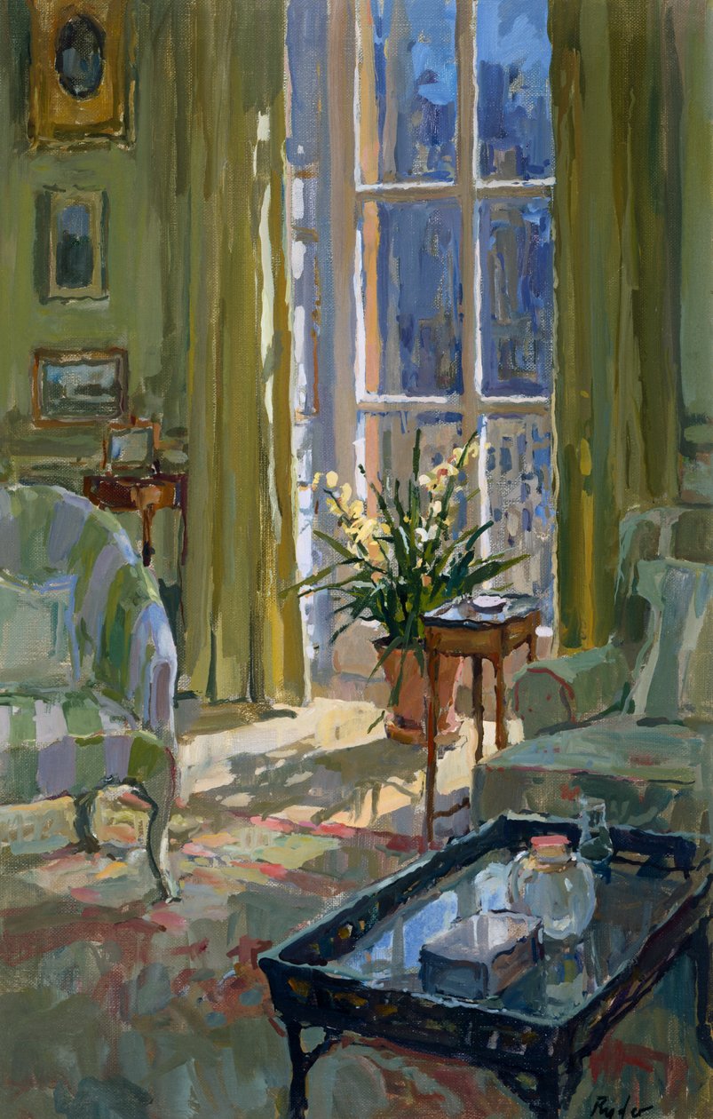 Sala del Mattino con Orchidea da Unbekannt Unbekannt