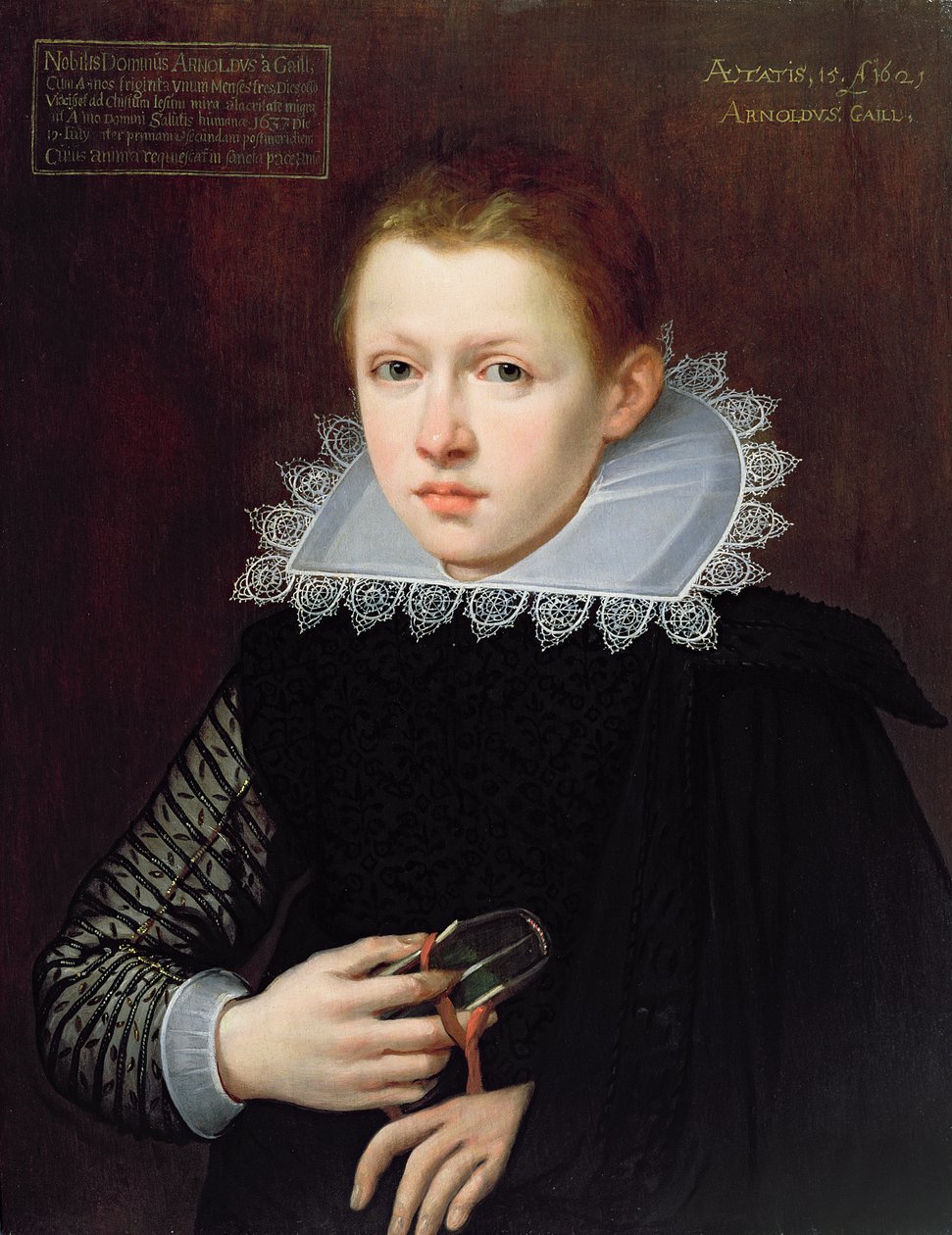 Ritratto di un ragazzo, 1621 da Unbekannt Unbekannt