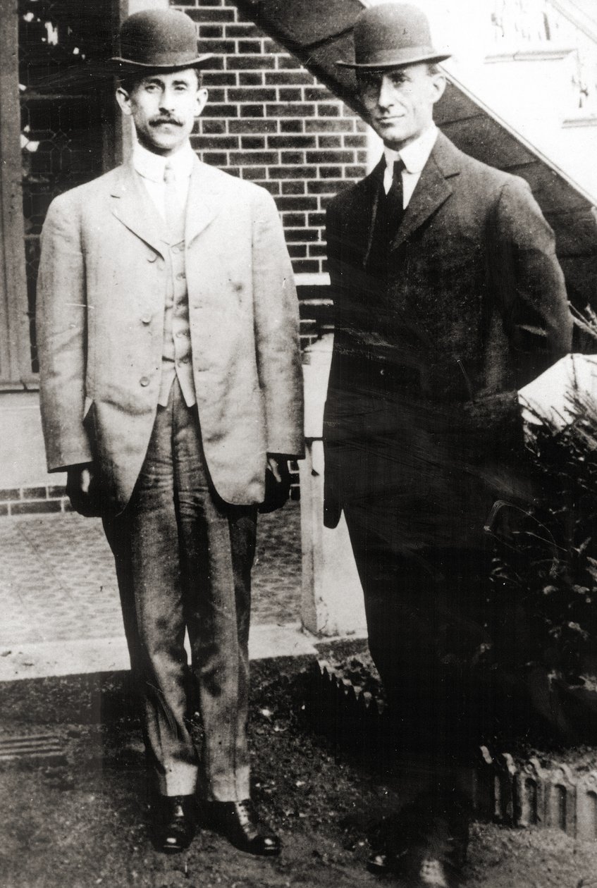I fratelli Wright, Orville e Wilbur Wright, 1909 da Unbekannt Unbekannt