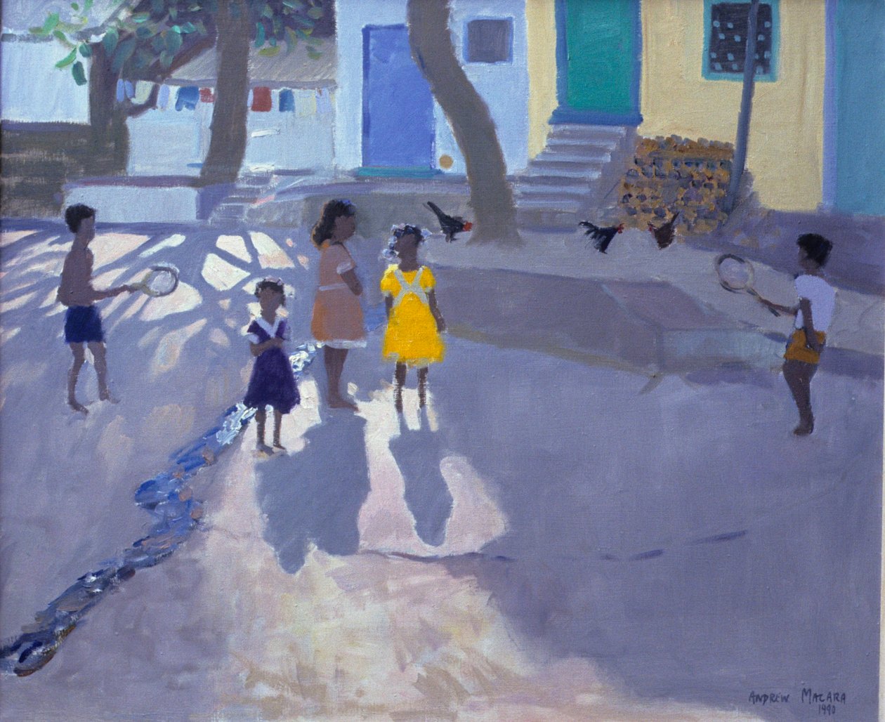 Il vestito giallo, Udaipur, India, 1990 da Unbekannt Unbekannt