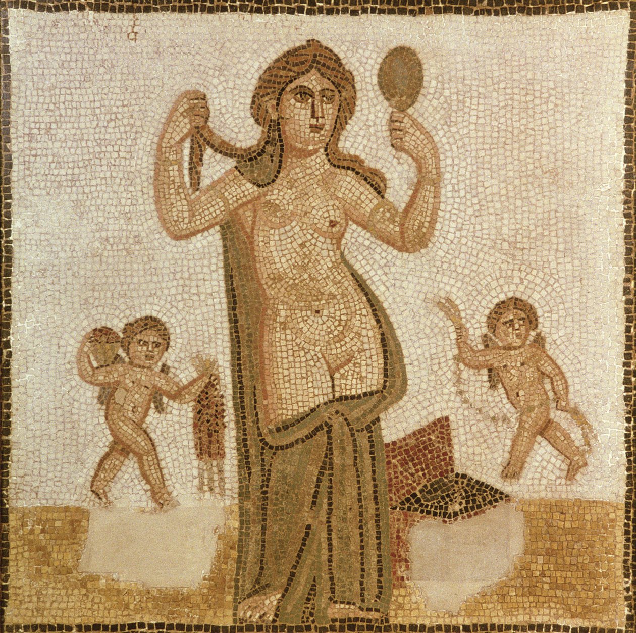 Venere alla sua toilette, da Thuburbo-Majus, Romano, III secolo d.C. da Unbekannt Unbekannt