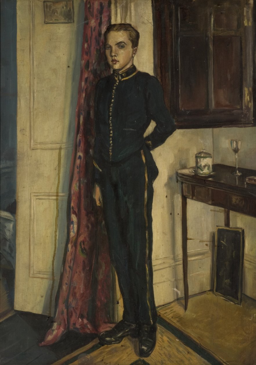 Giovane in uniforme da soldato da Unbekannt Unbekannt