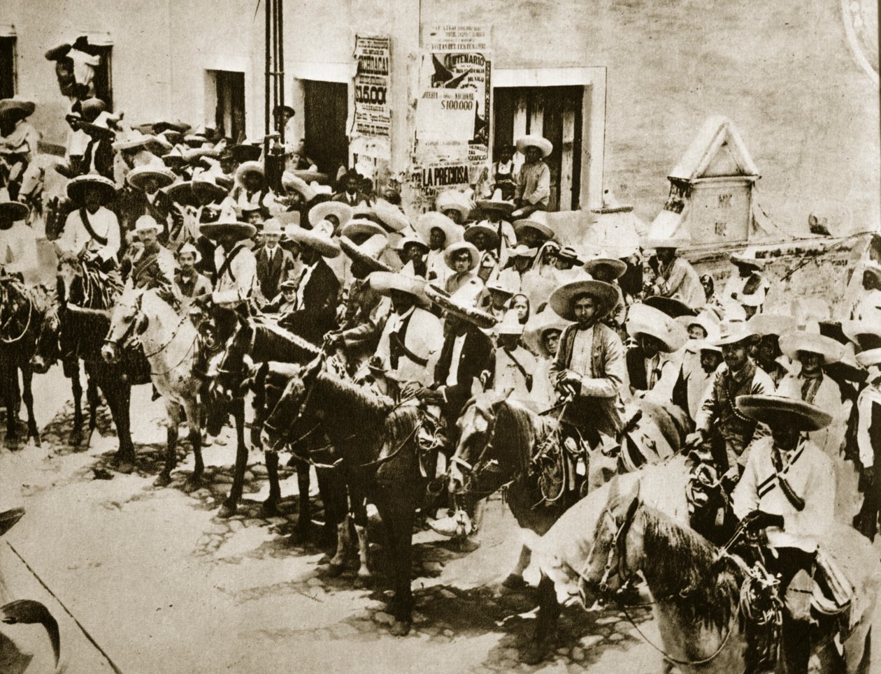Zapata e i suoi uomini, 1910 da Unbekannt Unbekannt