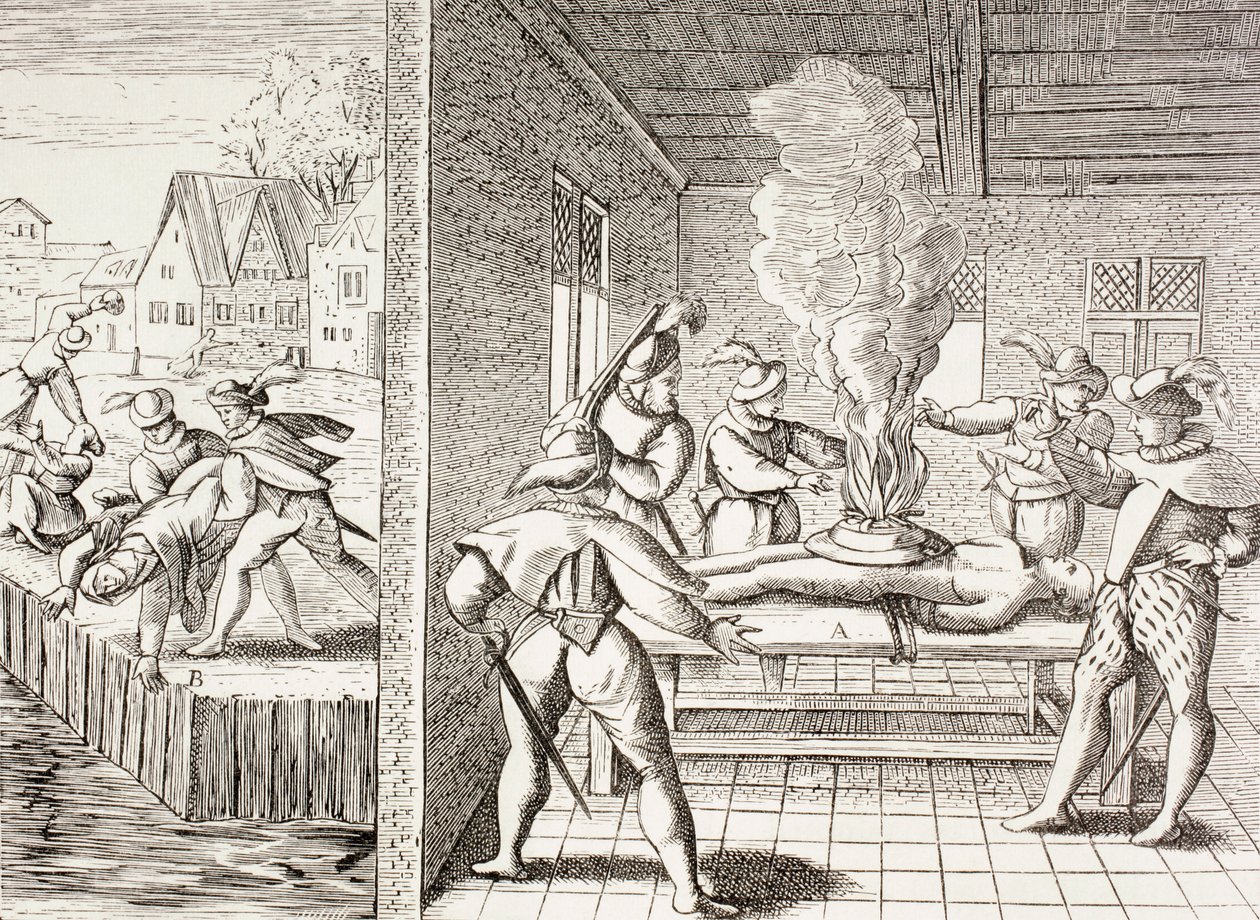 Propaganda del XVI secolo che illustra la violenza dei Gueux contro i cattolici, da 