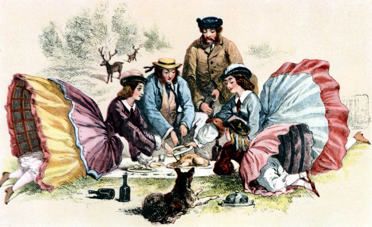 Un picnic vittoriano da Unbekannter Künstler