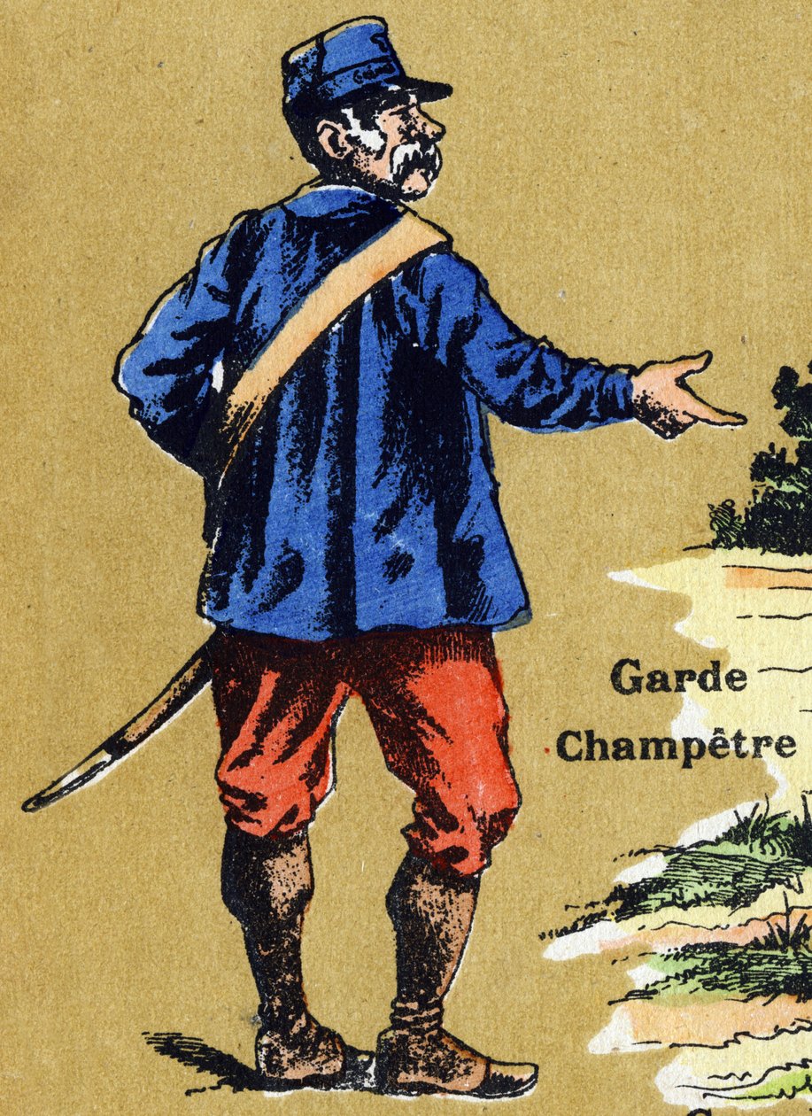 Una guardia campestre. Alfabeto illustrato. Immagini riunite a Jarville-Nancy, inizio del XX secolo. da Unbekannt