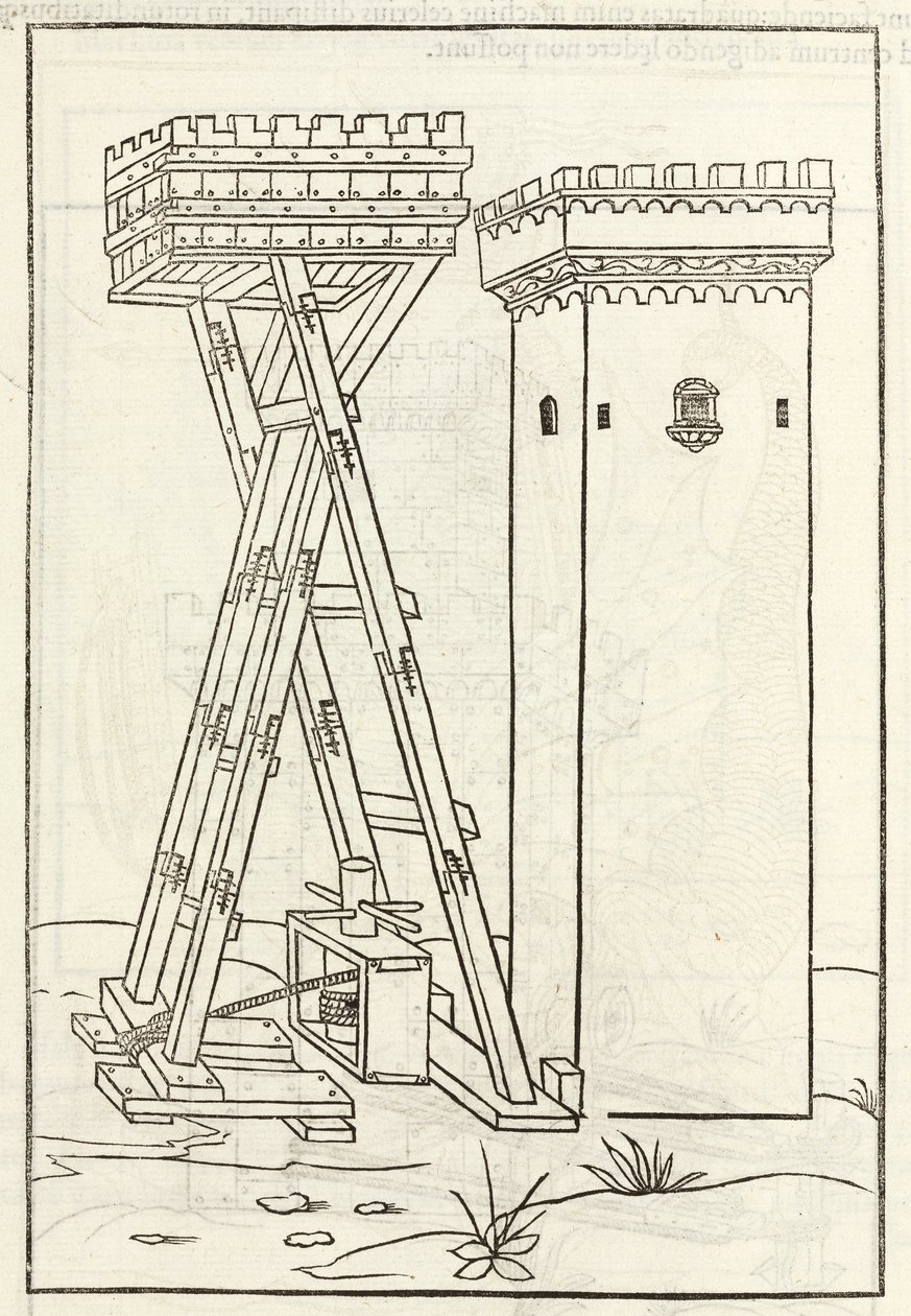 Una macchina per assaltare una torre da Unbekannt