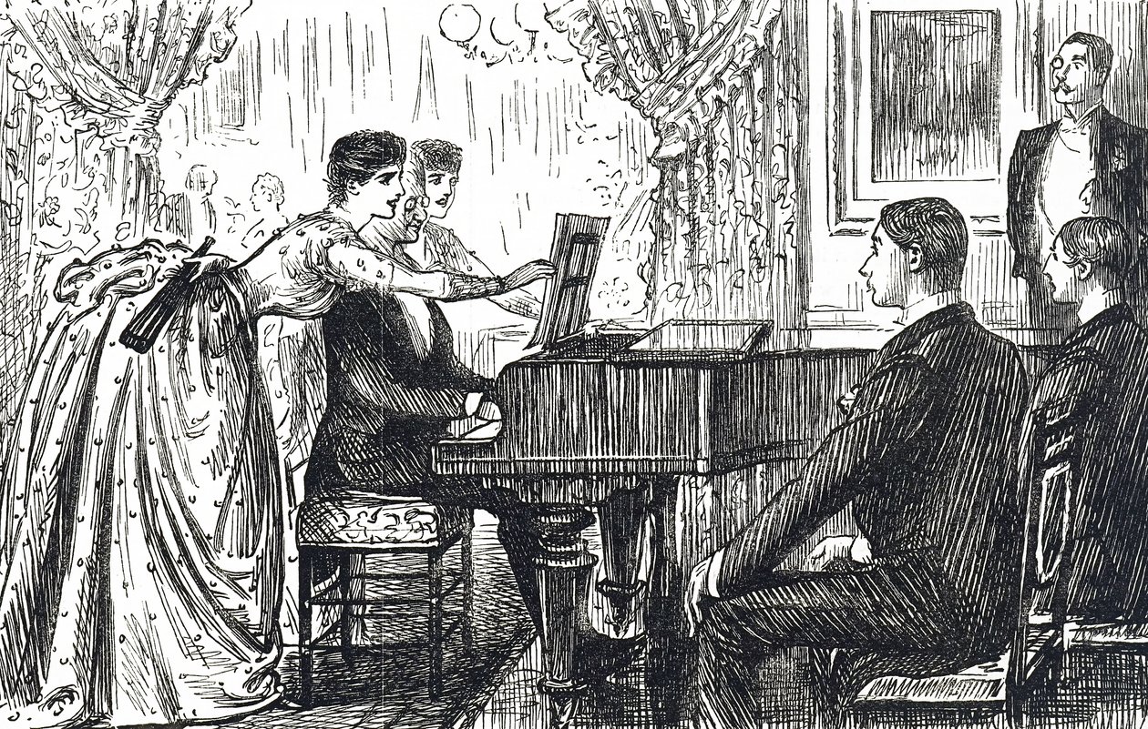 Una serata musicale a casa da Unbekannter Künstler