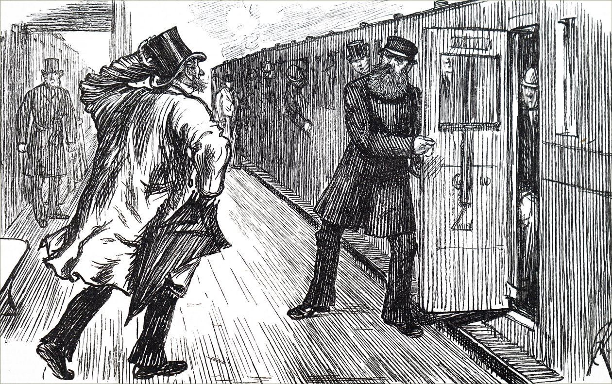 Un guardiano del treno. da Unbekannt