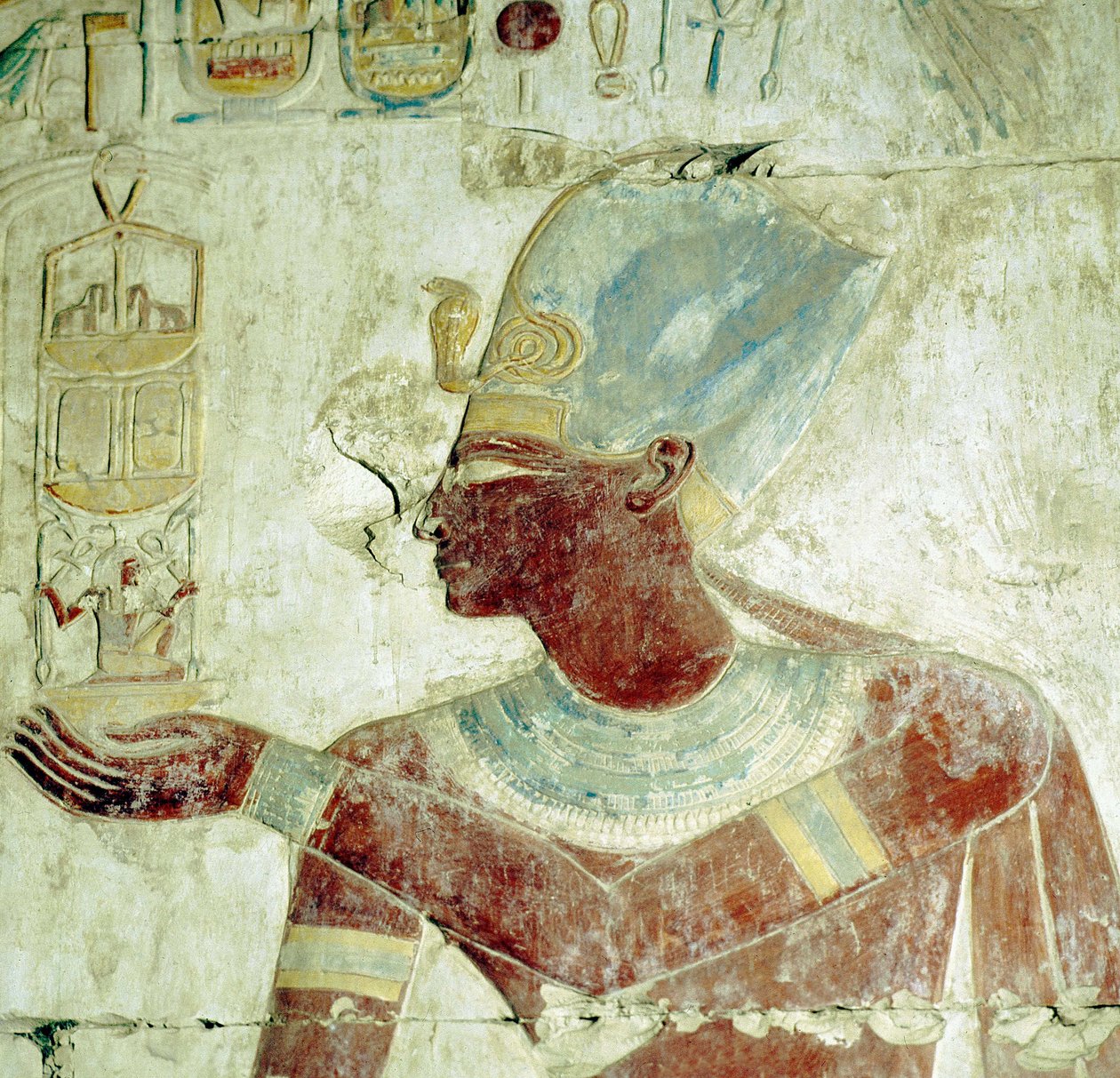 Abydos: Tempio di Ramses II, Il Re a una Cerimonia. (XIX dinastia) da Leopold Blonder