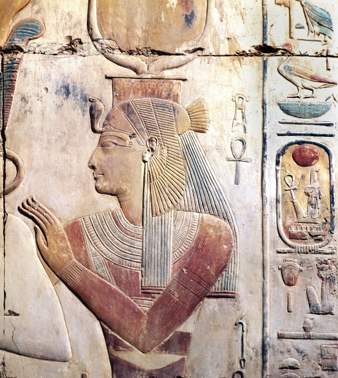 Abydos in Egitto: Tempio Osiriaco di Sethi (Seti) I, La Dea ISIS da Leopold Blonder