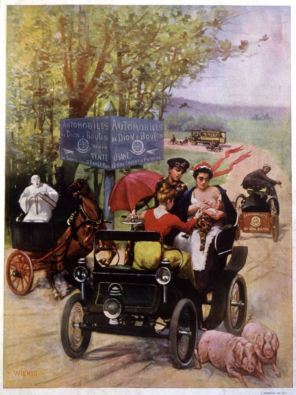 Pubblicità de Wilhio per le automobili di Dion Bouton Francia fine XIX secolo da Unbekannter Künstler