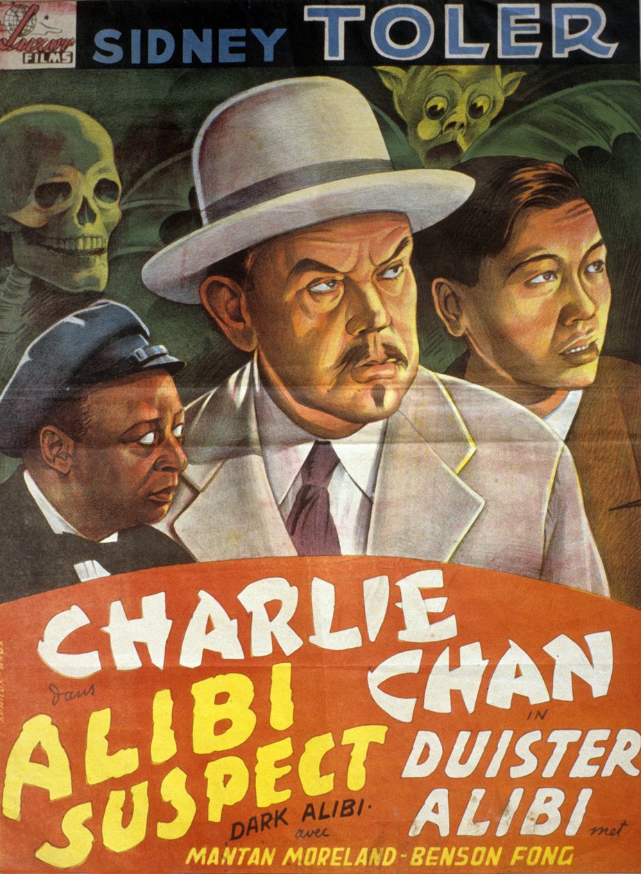 Locandina del film Charlie Chan: Alibi sospetto (Dark Alibi) di Phil Karlson con Sidney Toler da Unbekannt