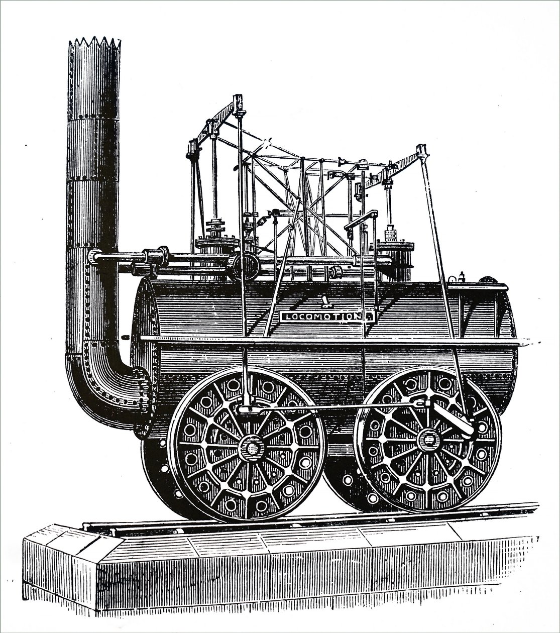 Una locomotiva costruita da George Stephenson da Unbekannt