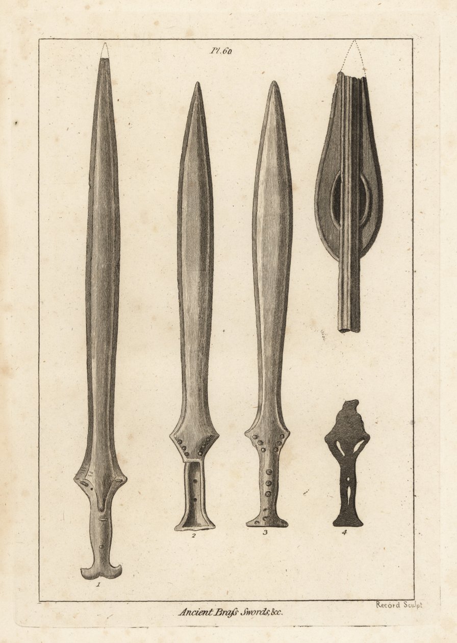 Antiche spade di bronzo da Unbekannt