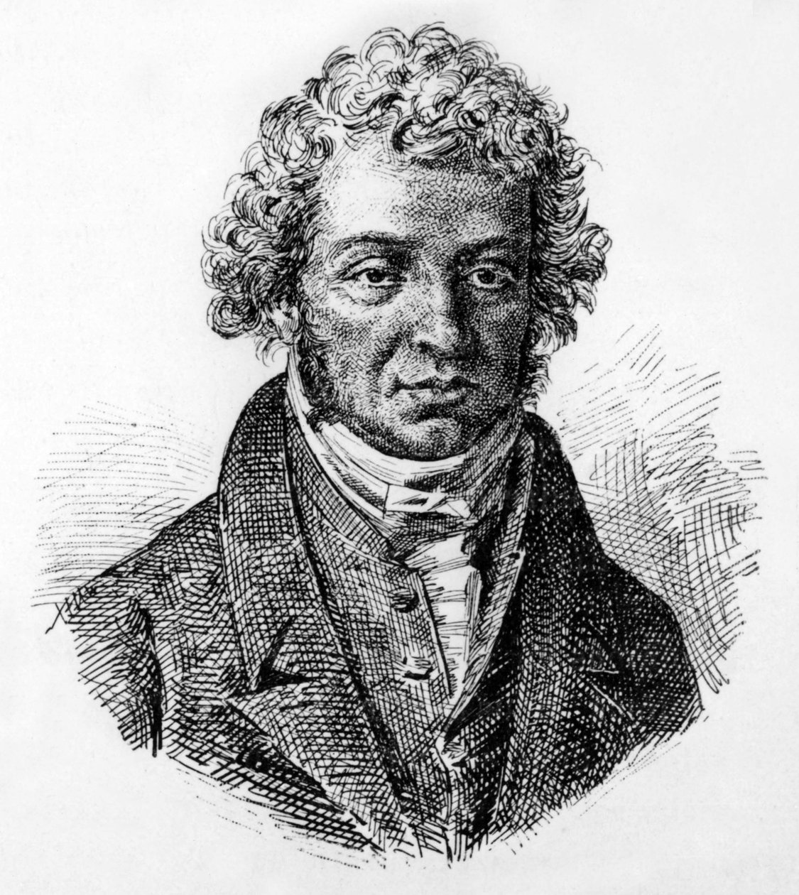 Andre Marie Ampere 19° secolo (incisione) da Unbekannter Künstler