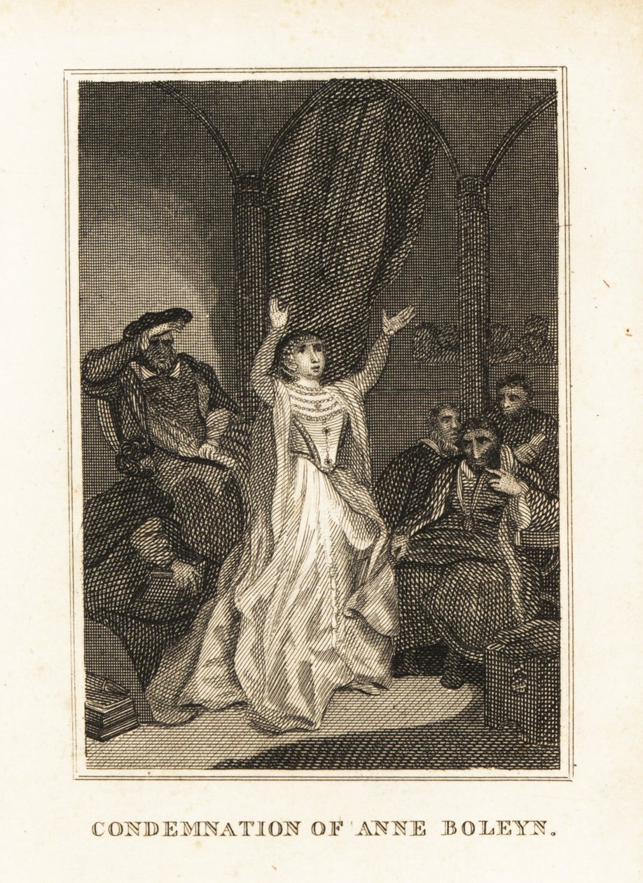 Anna Bolena accusata di adulterio da Enrico VIII nel 1536 da Unbekannter Künstler