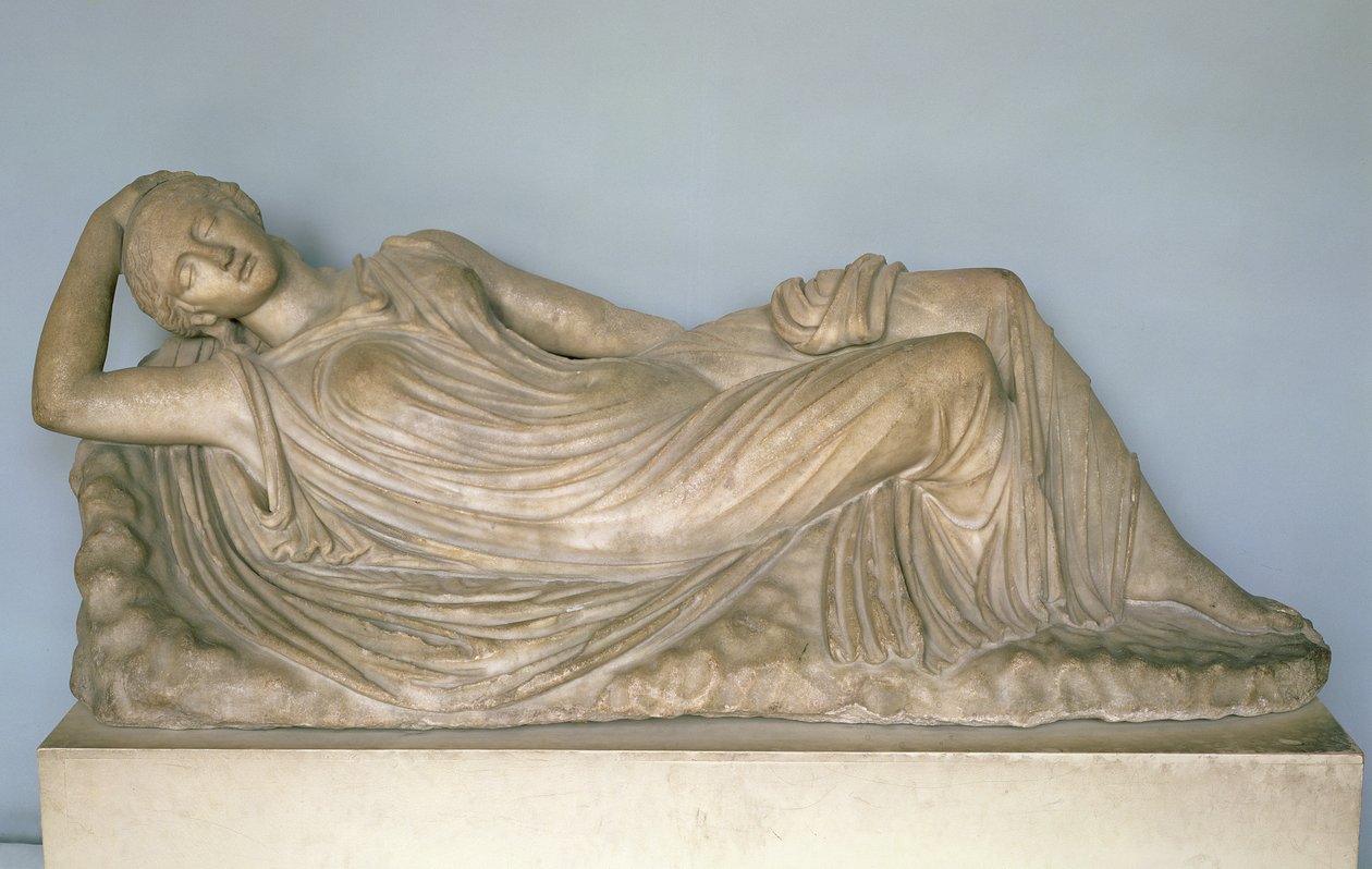 Arianna addormentata, ellenistica da Alessandria, II secolo a.C. (marmo) da Unbekannt
