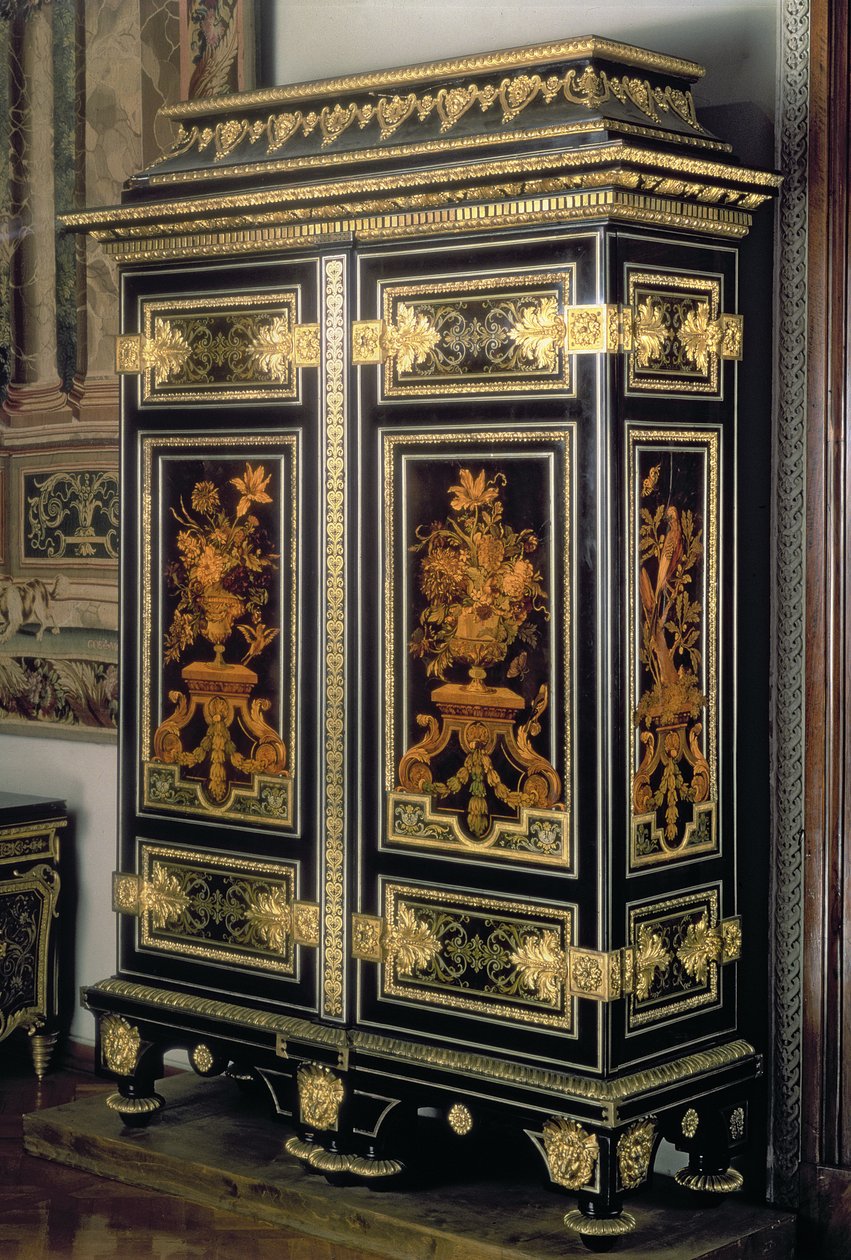 Armadio con decorazione a marqueterie, di André Charles Boulle (1642-1732), Parigi, fine XVII secolo da Unbekannt