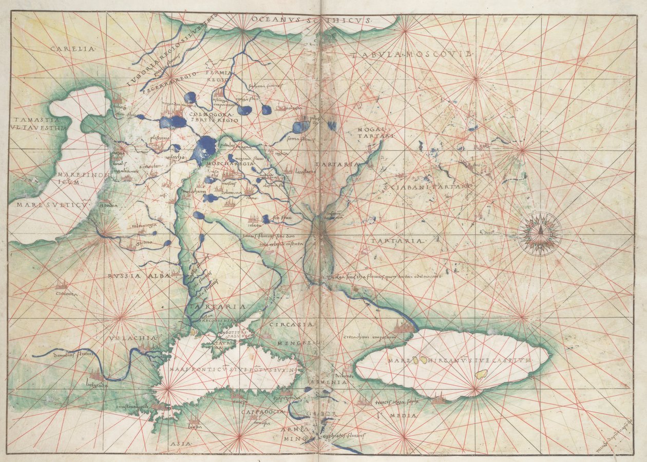 Battista Agnese, ATLANTE PORTOLANO (Italia, 1550 ca.) 2 da Unbekannter Künstler