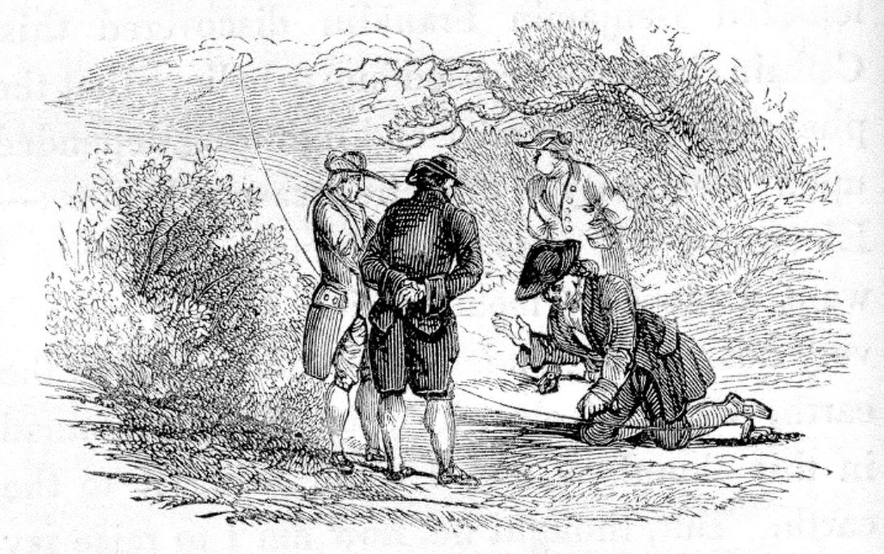 Benjamin Franklin durante l