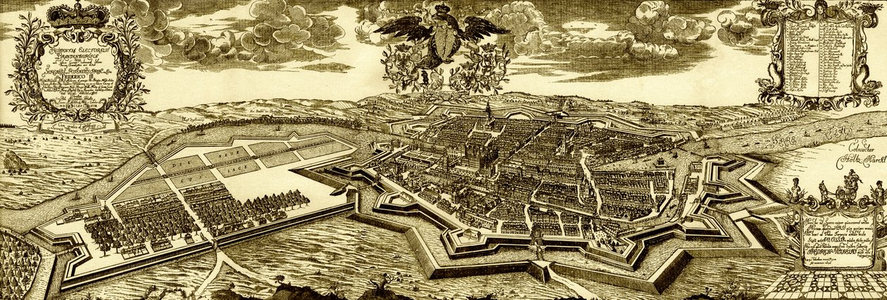 Berlino e dintorni alla fine del XVII secolo da Unbekannter Künstler