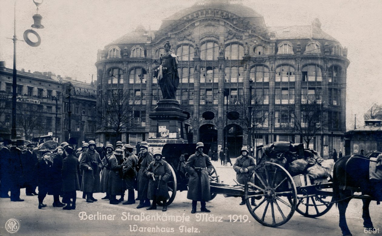 Battaglie di strada a Berlino, marzo 1919 da Unbekannter Künstler