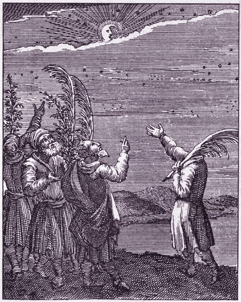 Benedizione sulla luna nuova dal libro pubblicato a Utrecht da Unbekannter Künstler