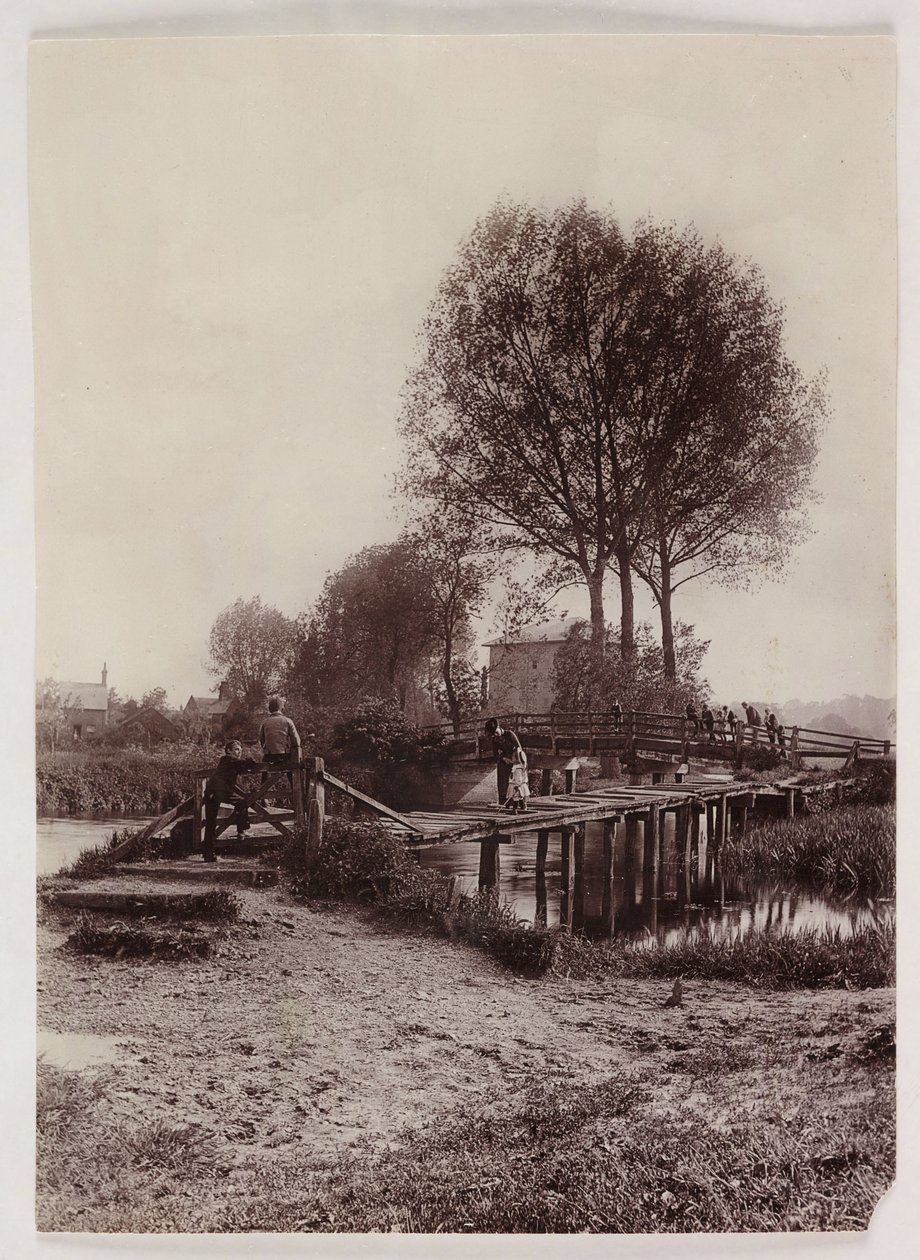 Ponti, Bambini su un ponte, c 1890 da Unbekannt